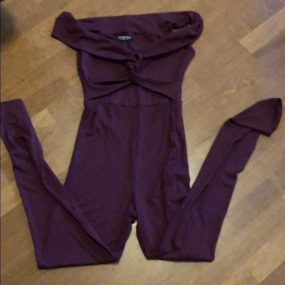 Cranberry jumpsuit.